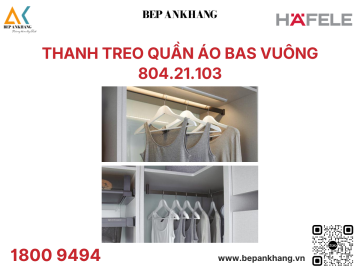 Thanh treo quần áo, Bas vuông (34 x 12 x 3000 mm) - 804.21.103